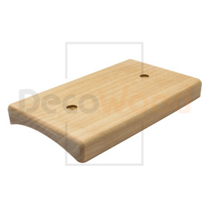 Накладка 2 местная деревянная на бревно D300 мм, береза без тонировки, DecoWood НО300-2