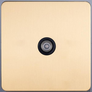 Розетка телевизионная TV(внутренний монт.), Золото, Merida Salvador SBAN33B3A14