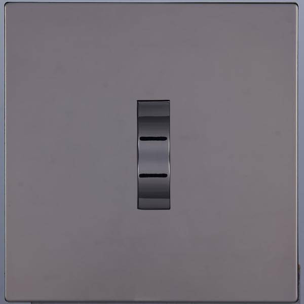 Выключатель кнопочный 1 кл. перекрест. (внутренний монт.), Темн. хром, Navarra Salvador SJAN88DC17