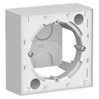 Коробка накладного монтажа 1 местная, Белый, AtlasDesign SE ATN000100