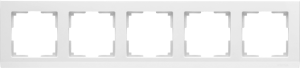 Рамка 5 местная пластик, Белый, Stark Werkel WL04-Frame-05-white (W0051801)