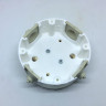 Распаечная коробка D80 с фигурной крышкой, подложка береза, золото, ЦИОН РКК-З2