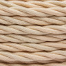 Ретро кабель витой 2x2,5 Песочное золото/Матовый, Bironi B1-425-719 (1 метр)