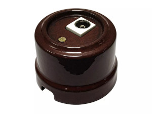 Розетка фарфоровая телевизионная TV, Петровский гранит, ТМ МезонинЪ Аврора GE70322-46