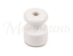 Кабельный изолятор искусственная керамика, белый, ТМ МезонинЪ GE20025-01