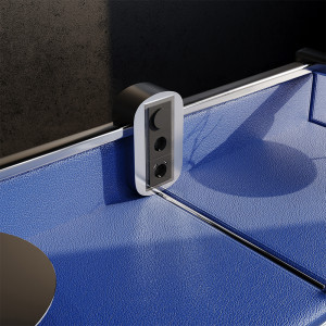 Рамка 3 местная, стекло, Черный матовый, Voltum S70 VLS110308