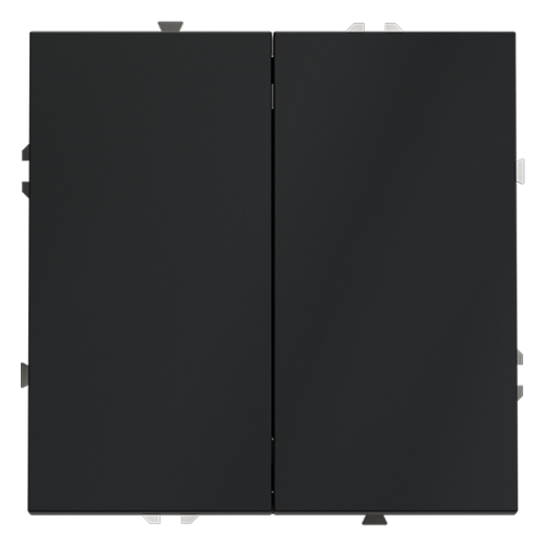 Выключатель 2кл., с/подсв., Графит, Voltum S70 VLS020207