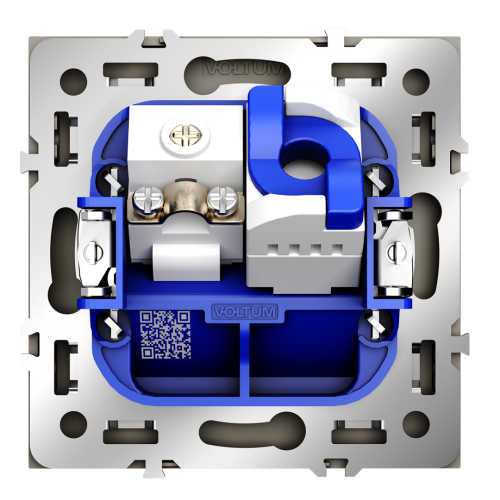 Розетка телев+комп. TV+RJ45 кат. 6, Кашемир, S70 Voltum VLS060703