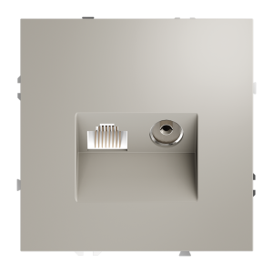 Розетка телев+комп. TV+RJ45 кат. 6, Кашемир, S70 Voltum VLS060703