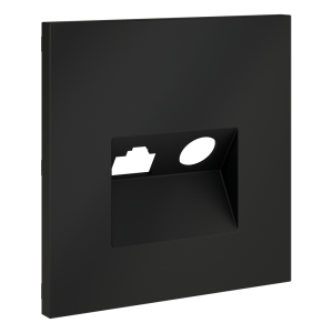 Лицевая панель для розетки телев+комп TV+RJ45 Cat. 6, Графит, S70 Voltum VLS002707