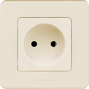Розетка без З/К, слоновая кость, INSPIRIA Legrand 673711