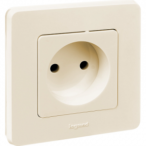 Розетка без З/К, слоновая кость, INSPIRIA Legrand 673711