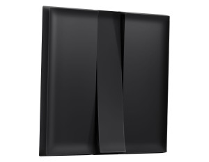 Лицевая панель выключателя 3 кл., Черный матовый, Sigma Quant Ambrella Volt SP8050