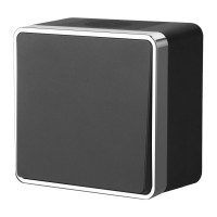 Выключатель 1 кл., герметичный IP44, Черный/хром, Gallant Werkel W5010235