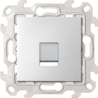Розетка компьютерная RJ45 Cat. 5e, Алюминий, Simon 24 2410598-033