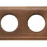 Рамка 2 местная деревянная на бревно D200 (внутренний монт.), прямоугольник, Винтаж,, Шедель Bironi BF4C20-620-18