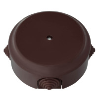 Распаечная коробка пластик D124x45, Шоколад, Bylectrica КМ-447