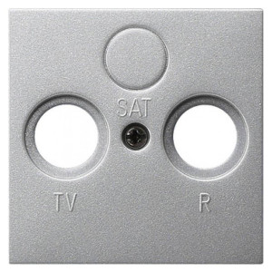Лицевая панель розетки телевизионной TV-R-SAT, алюминий, Valena Classic Legrand 770186