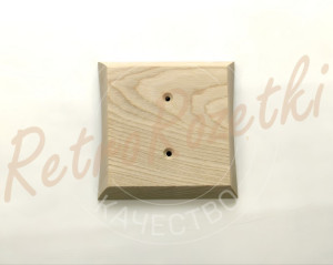 Накладка 1 местная деревянная 105x105 на бревно, Clever Wood