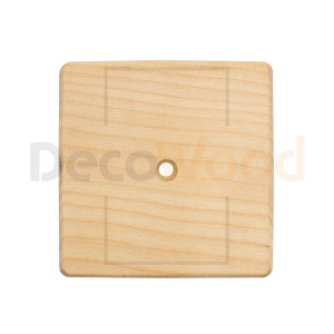 Накладка 1 местная деревянная на бревно D300 мм, Береза без тонировки, DecoWood НО300-1