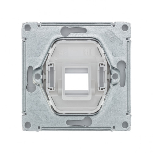 Лицевая панель для розетки компьютерной RJ45 Keystone, Алюминий, ArtGallery SE GAL000384