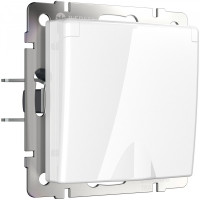 Розетка с З/К с крышкой, герметичная IP44, Белый, Werkel W1171201