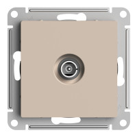Розетка телевизионная TV оконечная, Песочный, AtlasDesign SE ATN001291