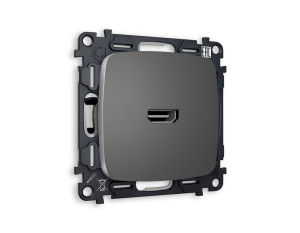 Розетка HDMI, Антрацит серый, OMEGA Quant Ambrella Volt MO664010