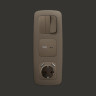 Лицевая панель выключателя 3 кл., Темная бронза матовый, OMEGA Quant Ambrella Volt OP6350