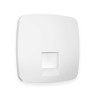 Лицевая панель розетки комп. с шторками RJ45 Cat. 6, Белый матовый, OMEGA Quant Ambrella Volt OP1320