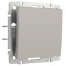 Выключатель 1 кл. проходной, Hammer дымчатый, Werkel W1212004