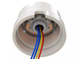 Датчик движения фарфоровый 40Вт, Белый, ТМ МезонинЪ Аврора GE70471-01