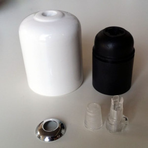 Ретро патрон керамический Е27, белый, M1 WHITE Euro-Lamp