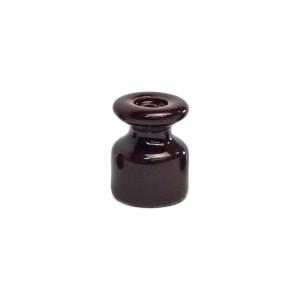 Кабельный изолятор керамика, 19х24 мм, цв. коричневый, EDISEL ИКТК1924