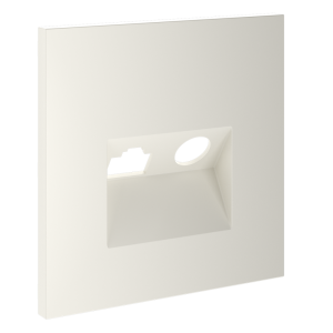 Лицевая панель для розетки телев+комп TV+RJ45 Cat. 6, Хлопок, S70 Voltum VLS002713