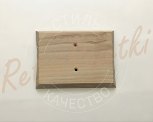 Накладка 1 местная деревянная 145x105 на бревно, Clever Wood