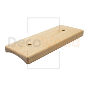 Накладка 4 местная деревянная на бревно D280 мм, береза без тонировки, DecoWood НО280-4