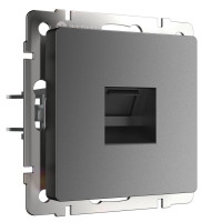 Розетка компьютерная RJ45 Cat. 5e, Графит матовый, Werkel W1181064