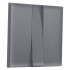 Лицевая панель выключателя 3 кл., Платиново-серый Мягкое касание, Sigma Quant Ambrella Volt SP8650