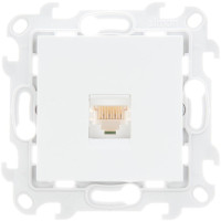 Розетка компьютерная RJ45 Cat. 6e, Белый, Simon 24 2410599-030