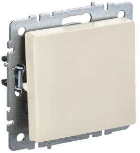 Выключатель 1 кл., Бежевый, Brite IEK BR-V10-0-10-K10