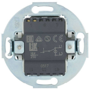 Выключатель кнопочный 1 кл. проходной с подсветкой, Черный, Vintage LK Studio 880408-1