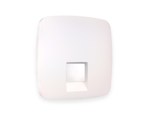 Лицевая панель розетки комп. с шторками RJ45 Cat. 6, Жемчуг, OMEGA Quant Ambrella Volt OP2120