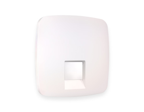 Лицевая панель розетки комп. с шторками RJ45 Cat. 6, Жемчуг, OMEGA Quant Ambrella Volt OP2120