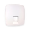 Лицевая панель розетки комп. с шторками RJ45 Cat. 6, Жемчуг, OMEGA Quant Ambrella Volt OP2120