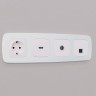 Лицевая панель розетки комп. с шторками RJ45 Cat. 6, Жемчуг, OMEGA Quant Ambrella Volt OP2120