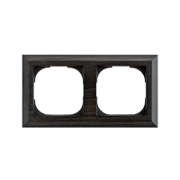 Рамка 2 местная деревянная под электрику JUNG/ABB Basic 55 на бревно D220, Венге, DecoWood СМВ552-220