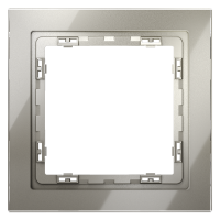 Рамка 1 местная, стекло, Шелк, Voltum S70 VLS110104