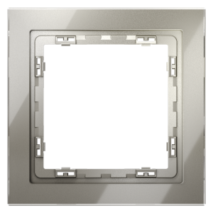 Рамка 1 местная, стекло, Шелк, Voltum S70 VLS110104