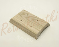 Накладка 2 местная деревянная 173x105 на бревно, Clever Wood